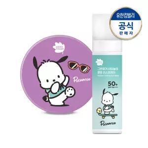 그린핑거 포차코 순한 무기자차 선쿠션12g+야외놀이 쿨링 선스프레이95ml