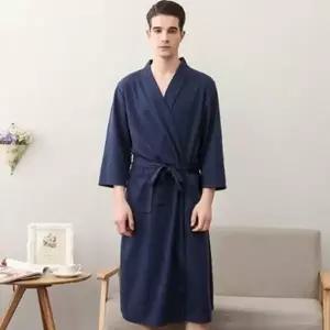 프리미엄 여름 샤워가운 Size 고급 호텔 쿨 와플 목욕 커플 수면 잠옷