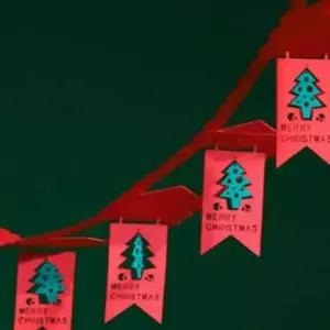 크리스마스 천정 가랜드 기념일가랜드 가랜드장식 유치원가랜드