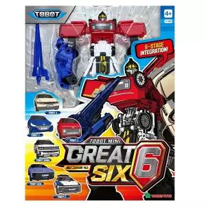 [영실업]또봇 미니 그레이트 식스 자동차 변신로봇 SSG데이