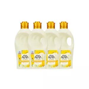 아우라 초고농축 섬유유연제, 미드나잇골드, 1L, 4개