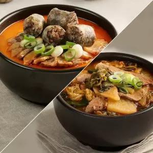 신의주 얼큰 8팩세트(순대국 오리지날 4팩+ 우거지소고기국밥 4팩)