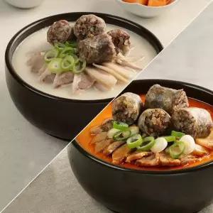 신의주 찹쌀 순대국 4팩 반반(오리지날2+담백한맛2)