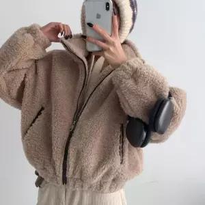 [신상오픈런]여성 겨울 하이넥 플리스 양털 퍼집업 재킷 (44092008)