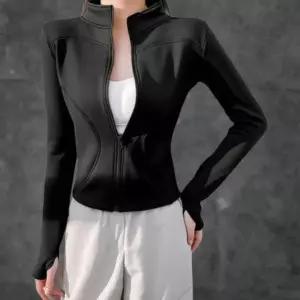 [신상오픈런]여성 슬림핏 반폴라 기모 트레이닝 집업 핑거홀 (44091977)