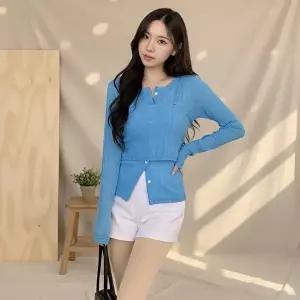 [옷자락]여성 기본 부드러운 터치 데일리 코튼 스판 캐주얼 숏팬츠