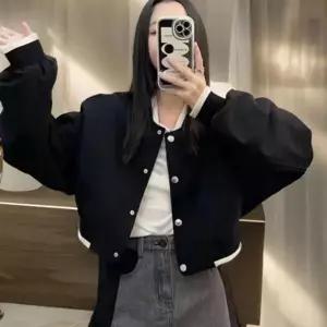 여성 벌룬 오버핏 간절기 아우터 자켓 크롭 항공 점퍼 여자 야상 간절기