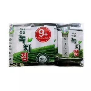 [하프클럽/베스트쇼핑]지도표 성경김 녹차 식탁김 9단 4g (9봉 x 12개) 108봉,