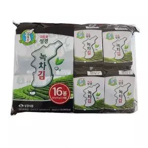 [하프클럽/베스트쇼핑]지도표 성경김 녹차 식탁김 16단 4g (16봉 x 8개) 128봉,