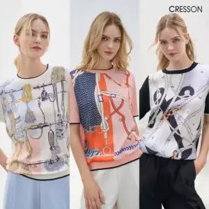 [하프클럽/]아뜰리에 니트블라우스3종