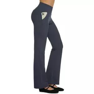 [테슬라] 여성 이지핏 부츠컷 밴딩 팬츠 소프트 요가 긴바지 롱버전