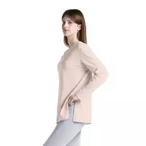 [테슬라] 여성 오버핏 커버업 옆트임 쿨링 긴팔티셔츠