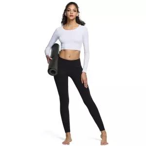 [테슬라] 여성 크롭 긴팔 티셔츠