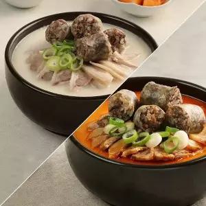 신의주 찹쌀 순대국 4팩 반반(오리지날2+담백한맛2)