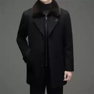 남사친 하프 울 겨울 데일리 안감 자켓 구스다운 양가죽 무스탕 코트 퍼 칼라 다올4