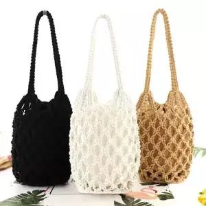 썸머 데일리 네트 비치백 휴양지 숄더백 그물백 이중가방 여름