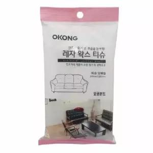 오공 T0E9X0T6 왁스 티슈 12매입 가죽청소 가죽광택내기 자동차가죽시트클리너