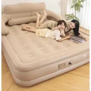 자동 팽창 캠핑 에어매트리스 휴대용 경량 1인용 싱글 야외용 편리한 설치 차박 여행용 TPU 소재 통기성 좋은 바닥 매트 침대