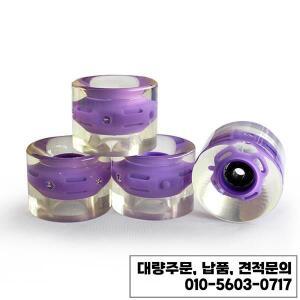 스케이트 보드 LED 휠 마모 방지 PU 6045mm 78A 서핑 4 개