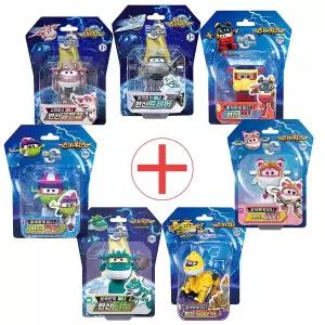 슈퍼윙스 미니 세라+티노+브라키+큐리+루니+트레버+골든걸 7종세트 SSG데이