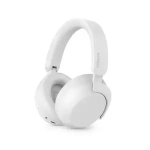 필립스 LDAC Hi-Res ANC 노이즈캔슬링 무선 블루투스 헤드셋 TAH8000 화이트