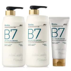 B7 안티헤어로스 약산성 탈모 헤어팩 1000ml 2개+200ml