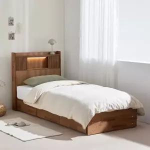 잉글랜더 생드니 템바보드 원목 수납 침대(매트제외-MS)