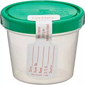 프로어드밴티지 멸균 시편 컵 12개 세트 나사 캡 변조 방지 4온스.