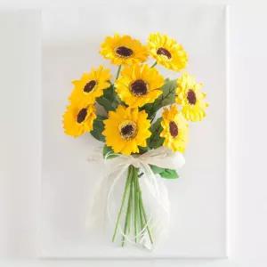 아트박스/플라워트리 해바라기 조화 액자 비누 번들 set 40cm 장식 소품