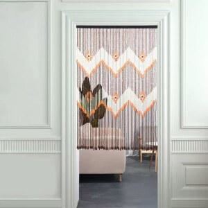 원목 비즈 커튼 칸막이 문발 출입문 침실 화장실 풍수 인테리어