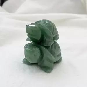 천연 옥거북이 미니 장식품 행운 재물운 장수 풍수 인테리어 천연석 조각상 장식품