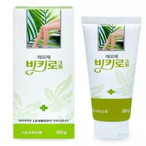 제모크림 태극제약 제모제 비키로 크림 60g 1개 기능성 화장품 겨드랑이 팔 다리 x3SE