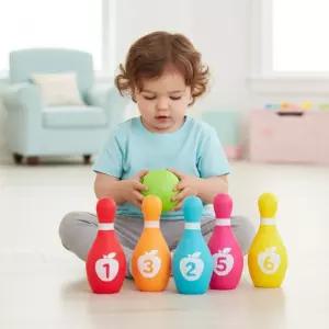 리틀히어로 말랑말랑 볼링놀이 장난감 소프트 볼링공 볼링핀 스포츠 유아체육 교구 어린이