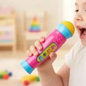 레드박스 스타킹 마이크놀이 노래방 마이크 멜로디 사운드 모형 장난감 악기놀이 음악 유아