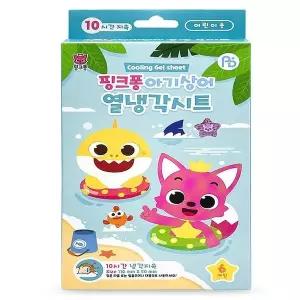 해열패치 핑크퐁 아기상어 열냉각시트 6매입 어린이용 외출 냉각 효과 10시간 지속 x2SET(SH)