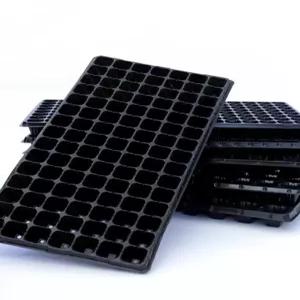 식물 키우기 깊은 트레이 포트 100개 육묘판 파종 세트 수경 사무실 서양란 구멍 모종