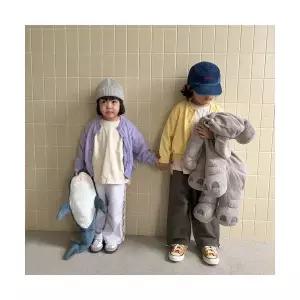 키즈 남아 가디건 주니어 남아 라운드니트 봄가을 간절기코디 등원룩 일상복