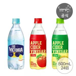 더 빅토리아 탄산음료 레몬 500mL 12개+애사비 오리지널 500mL 12개 외 3종(5종 중 2종 골라담기)