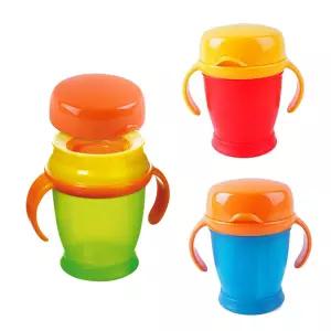 러비 360도 흘림방지 유아컵 자기주도 아기 트레이닝 물컵 BPA Free