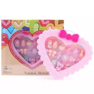 여아완구 티아라 반지 / 20가지 아기자기한 세트