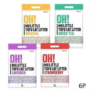 애묘변기모래 고양이 오마이리틀 두부모래 냥이 화장실 샌드 7L 6P