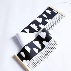 구름 벽걸이 키재기 자 아기 아이 키재기 포스터 유아 어린이