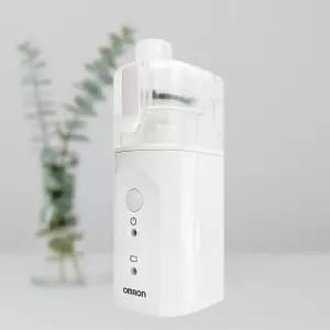 오므론 휴대용 네블라이저 NE-U200 일회용 메쉬 저소음 분리세척