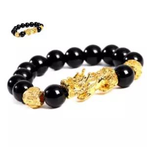 재물손목팔찌 소원단주 비휴 팔찌 12mm 염주 비휴