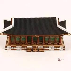 교태전 나무 조립 경복궁 우드 모델 건축zab437