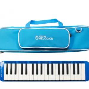 초등 음악수업용 멜로디언 37건반 건반악기 블루 하드케이스