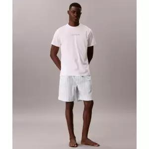 캘빈클라인 언더웨어 CALVIN KLEIN UNDERWEAR 남성 코튼 포플린 슬립 반팔 쇼츠 세트_NM29033L4 NM29033L4