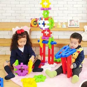 유아 블록 놀이방 두뇌발달 장난감 큰사각 50p