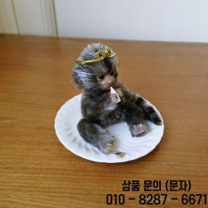 6 AVANI 인형 전신 실리콘 원숭이 마시는 우유 귀여운 앉아있는