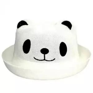 (모델-색상 A1357 판다 화이트)판다 유아 가을 귀여운모자 자외선차단 준캡 아동 페도라 어린이 여름 봄 밀